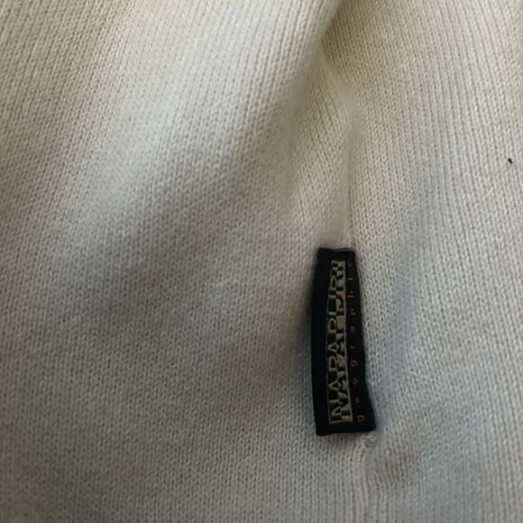 Napapijri Men D-Lofoten F/Z Whitecap Men's Cream full zip Sweater med - Picture 8 of 9